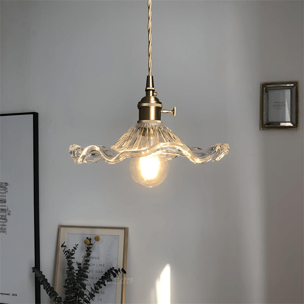 Illuvia - Hibiscus Flower Pendant Light Ambient Glow For Home Decor