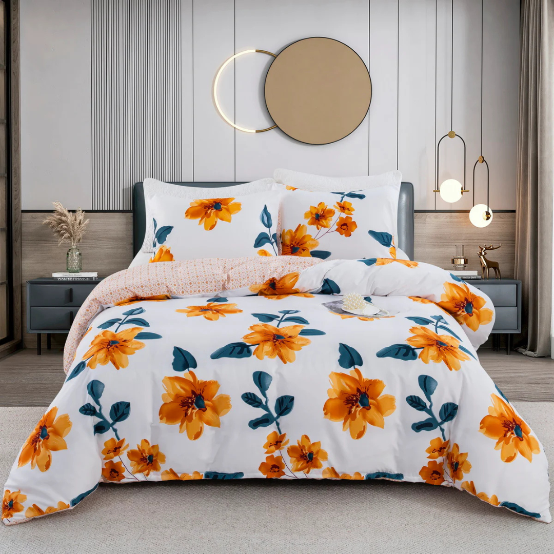 Ornesta - Tova Luxury Duvet Cover Set for Modern Bedrooms Breathable