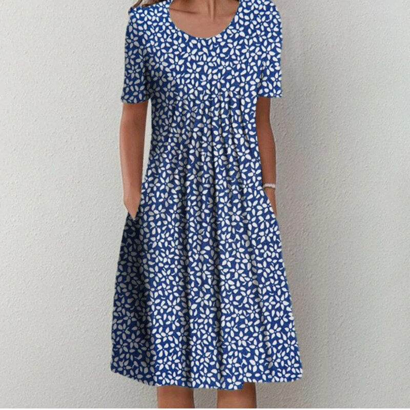Norine - High-Quality Cotton Dress with Timeless Design and Flattering Fit