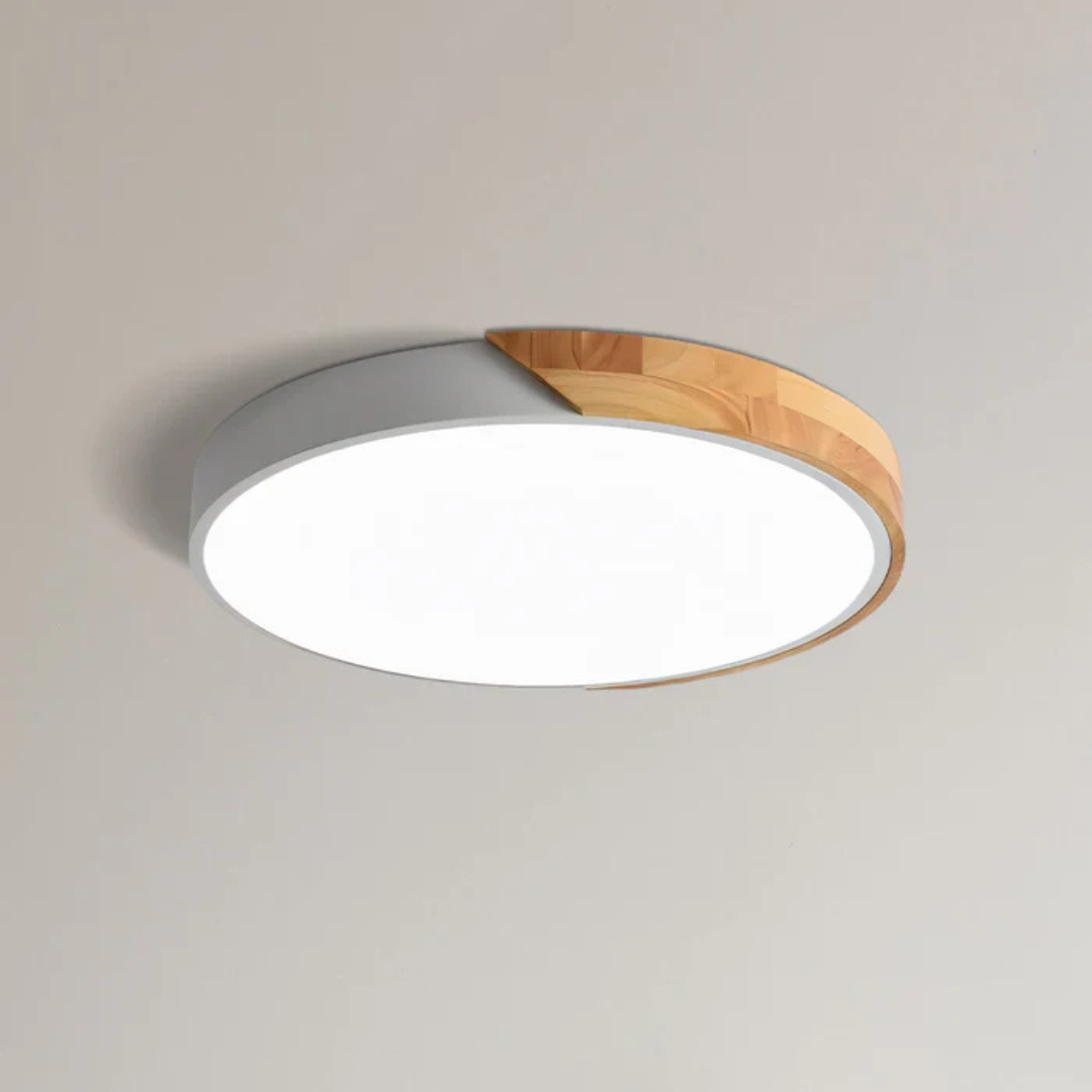 Matellis - Nordic Wood Led Ceiling Light In Scandinavian Style