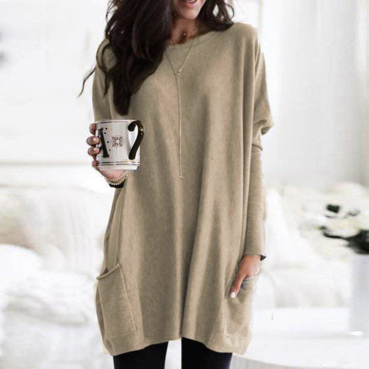 Zella - Stylish Women's Sweater with Pockets and Relaxed Fit