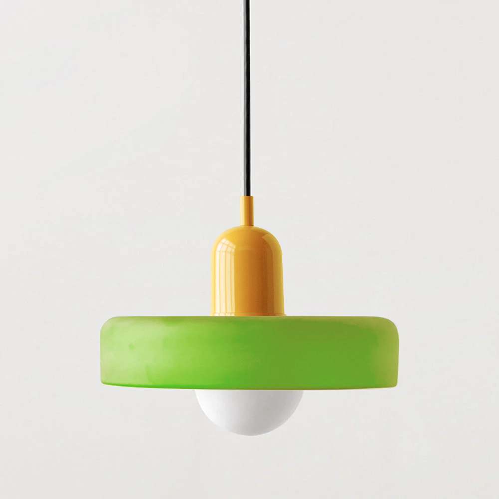 GleaMore - Bauhaus Pendant Light in Stylish Colored Glass