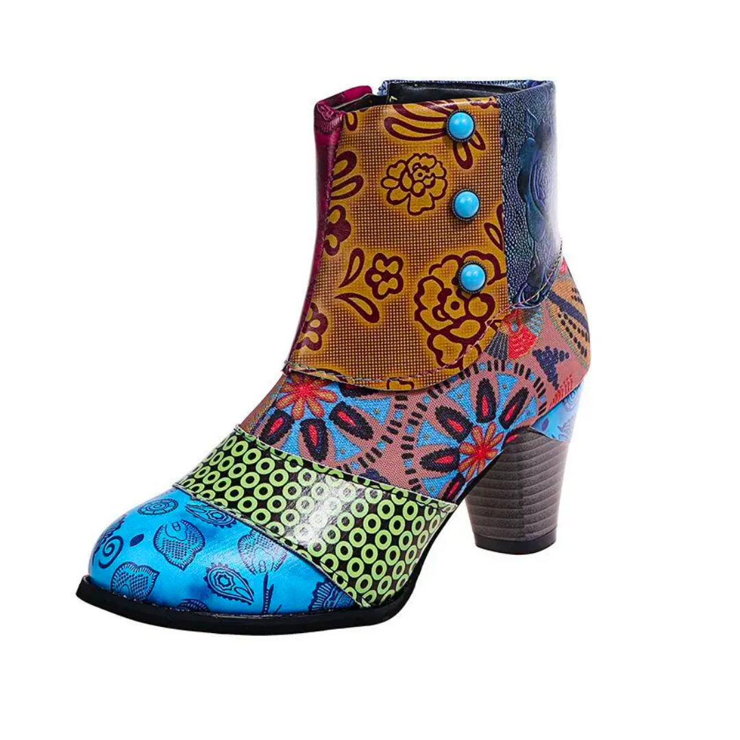 Darleen - Stylish Waterproof Retro Boots for Confident Rainy Days