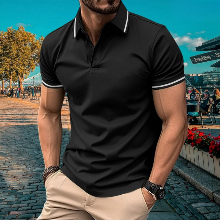 Miles - Men's Sporty Leisure Polo for Casual Style and Comfort