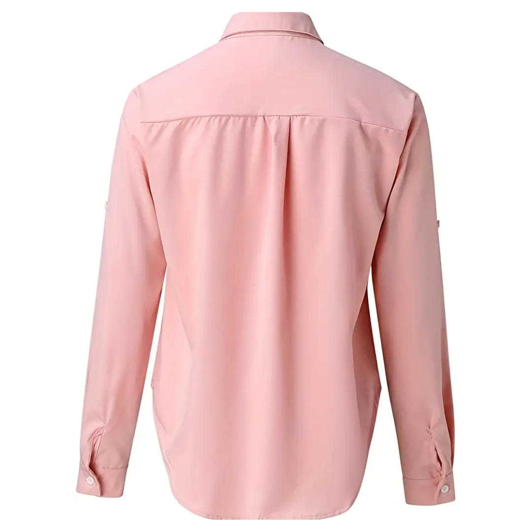 Bernice - Elegant Women's Blouse with Long Sleeves and Chic Design