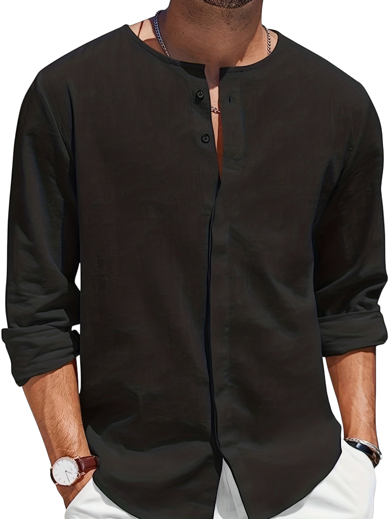 Aidan - Stylish Linen Beach Shirt for Men in Classic Colors