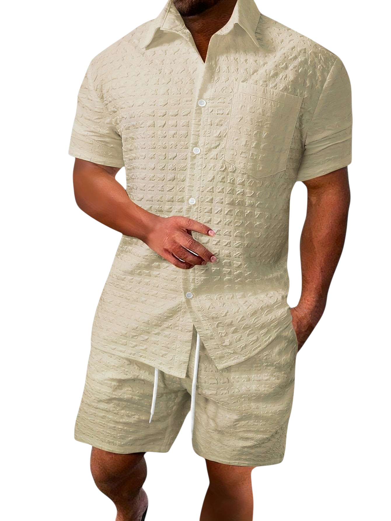 Anthony - Stylish Men's Summer Set in Lightweight Cotton Blend