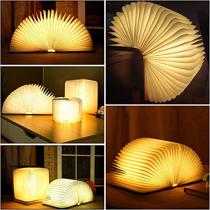 Renvia - Enchanted Book Lamp Open Pages Desk Light Warm Glow