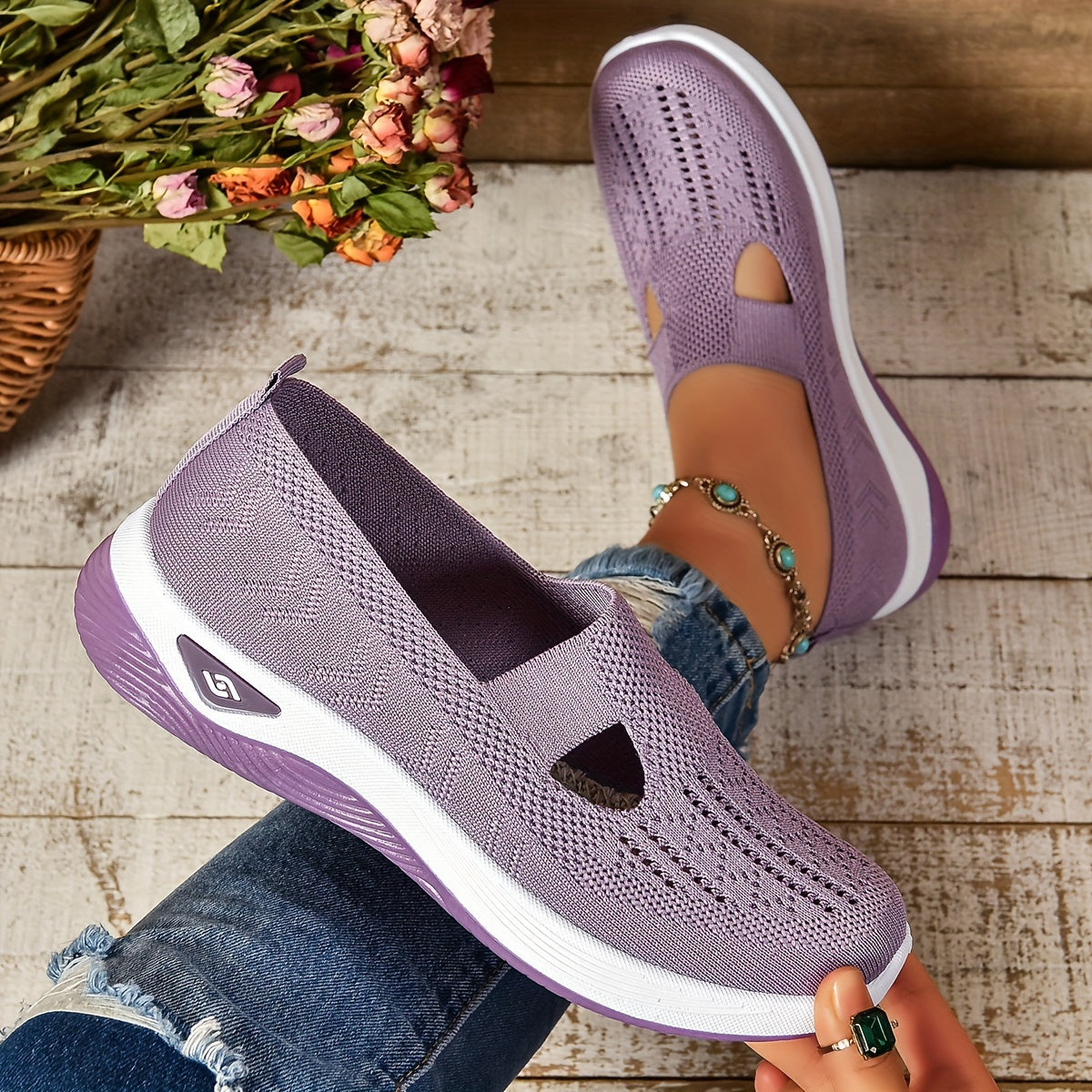 Brinley - Casual Breathable Slip-on Sneakers for Everyday Comfort
