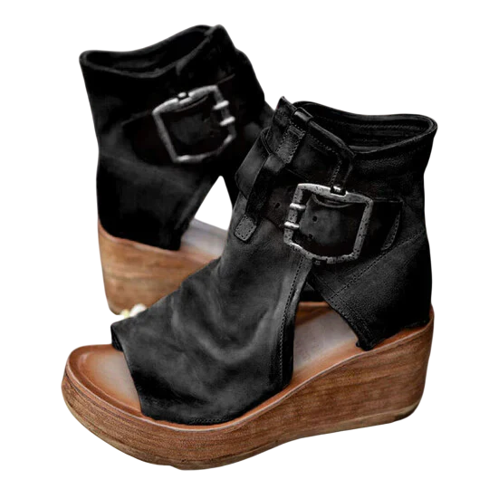 Lucina - Boho Wedge Heel Sandals for Women with Chic Style