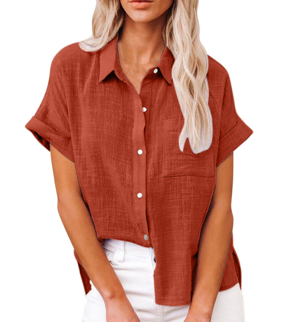 Jazmin - Airy Cotton Linen Blouse For Women Lightweight Summer