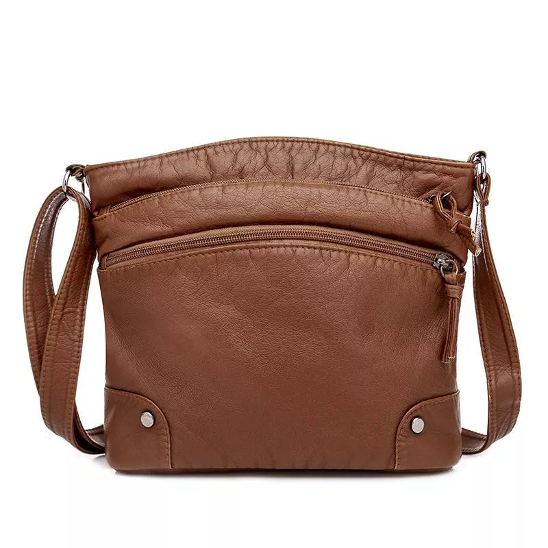 Marion - Stylish Women's Leather Shoulder Bag with Multiple Pockets