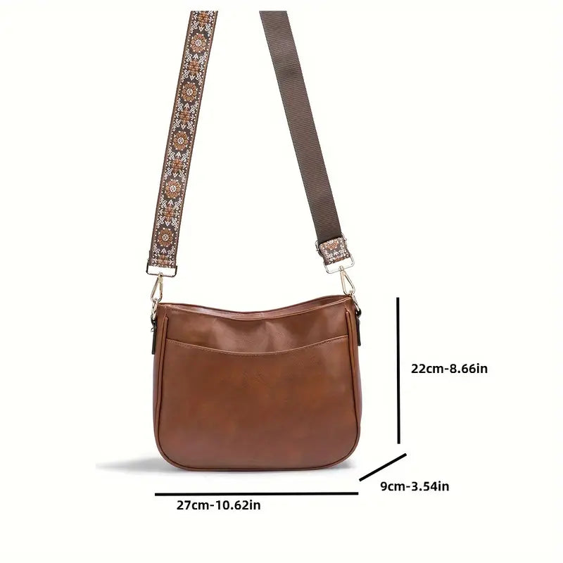 Audra - Elegant Vegan Shoulder Bag with Gold Details