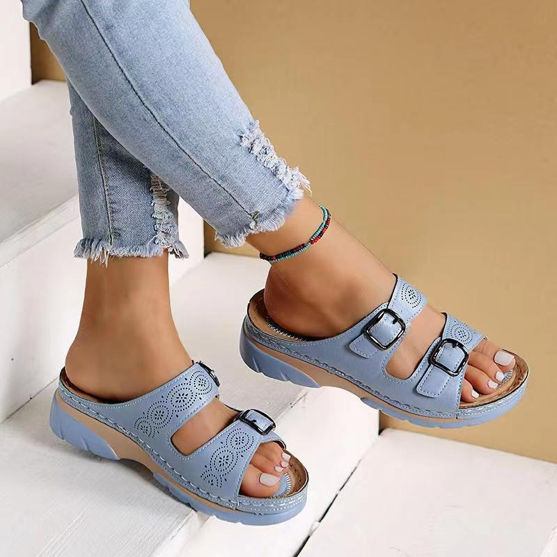 Ariana - Comfortable Orthopedic Leather Sandals for Pain Relief