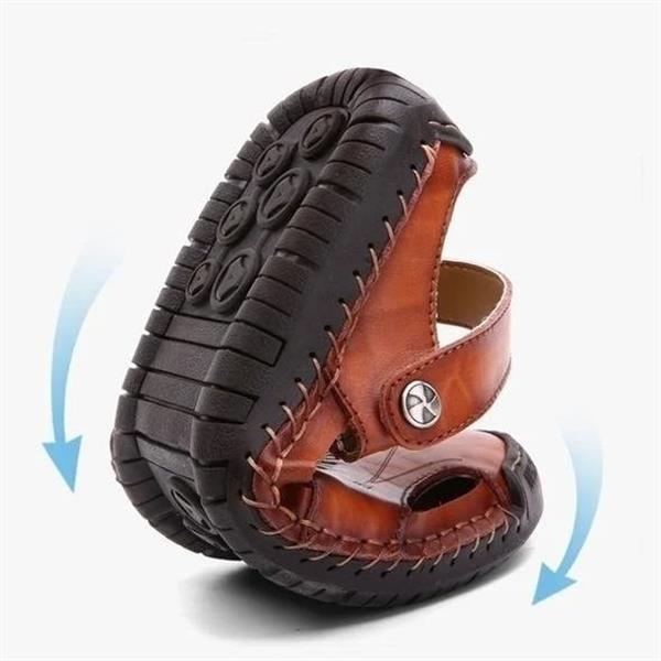 Imogen - Comfortable Orthopedic Leather Sandals with Adjustable Arch Support