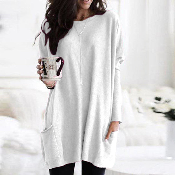 Zella - Stylish Women's Sweater with Pockets and Relaxed Fit
