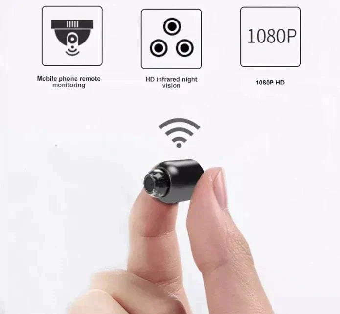 AvaVision - pack x2 mini WiFi security cameras 1080P night