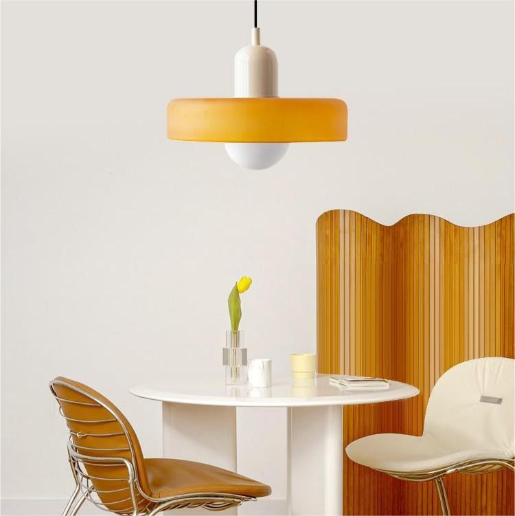 GleaMore - Bauhaus Pendant Light in Stylish Colored Glass