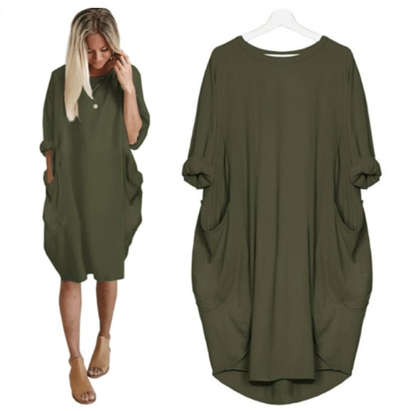 Aerith - Stylish and Comfortable Casual Women's Dress with Pockets
