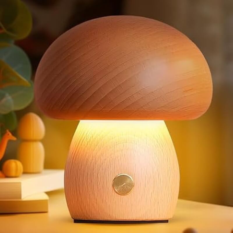 Candelis - Mushroom Night Lamp With Warm Soft Glow LED Ambient