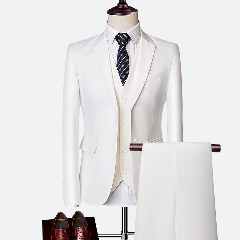 Dean - Elegant 3-Piece Formal Men's Suit Set for Business and Weddings