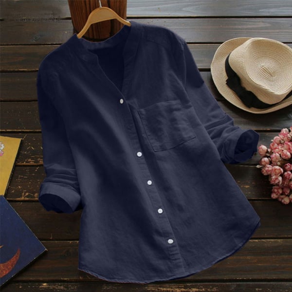Danica - Linen Cotton Relaxed Chemise For Women Casual