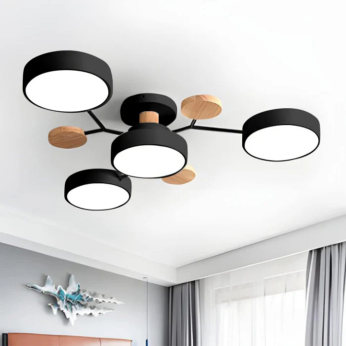 Ornava - Modern LED Flush Mount Ceiling Light Chandelier for Home