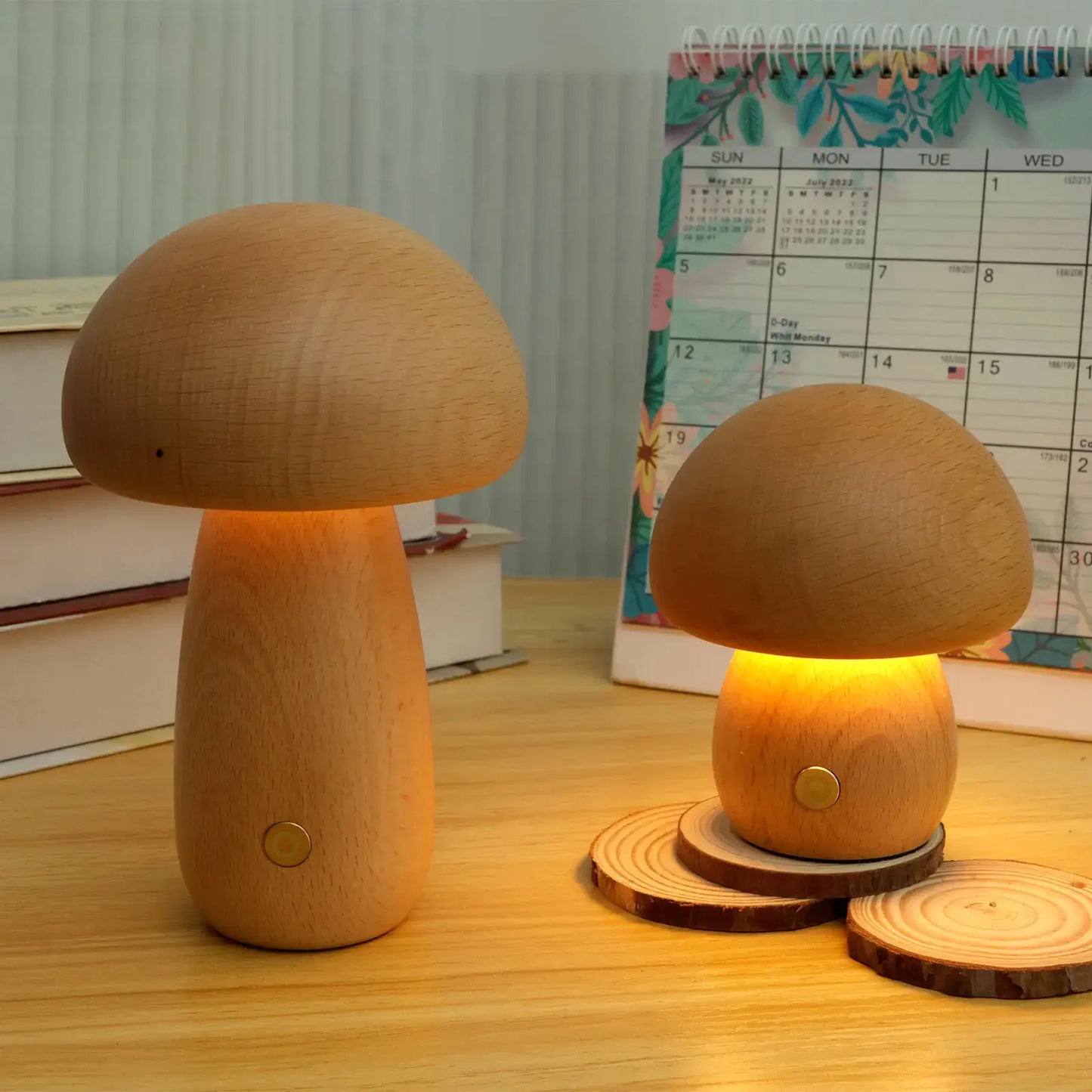 Candelis - Mushroom Night Lamp With Warm Soft Glow LED Ambient