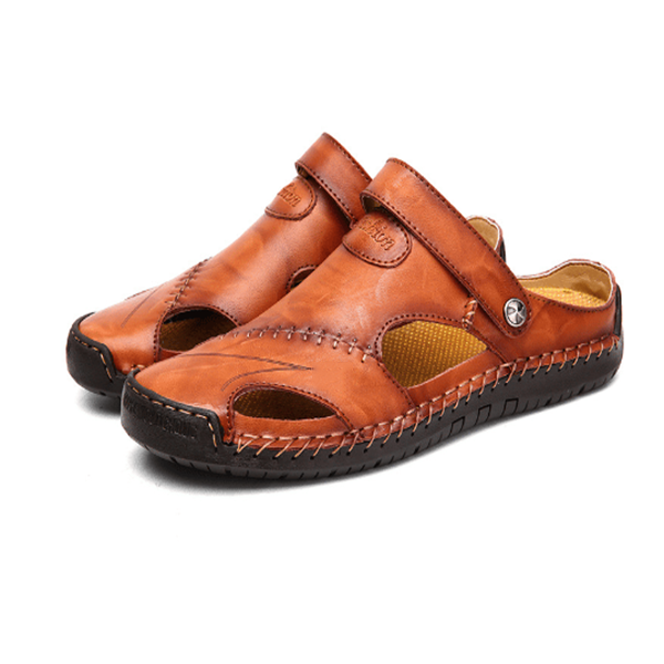 Imogen - Comfortable Orthopedic Leather Sandals with Adjustable Arch Support