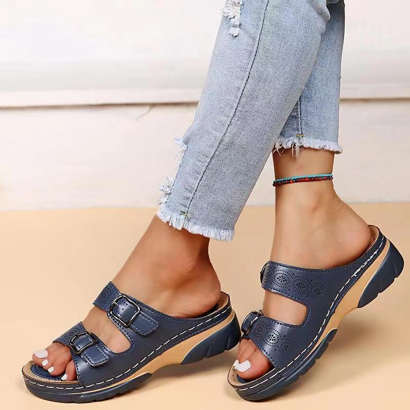 Ariana - Comfortable Orthopedic Leather Sandals for Pain Relief
