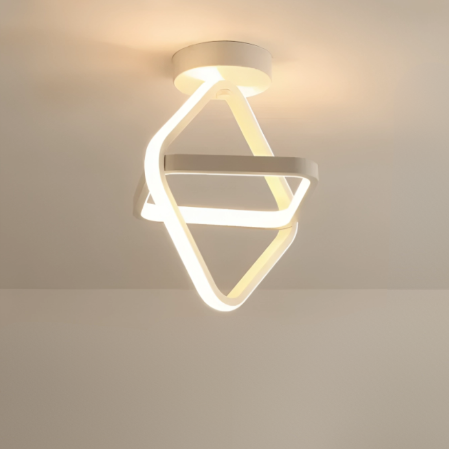 Soapore - Modern LED Ceiling Light - Creative Two Ring Design Fixture