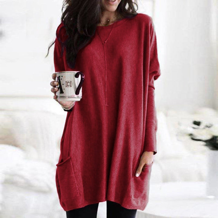Zella - Stylish Women's Sweater with Pockets and Relaxed Fit