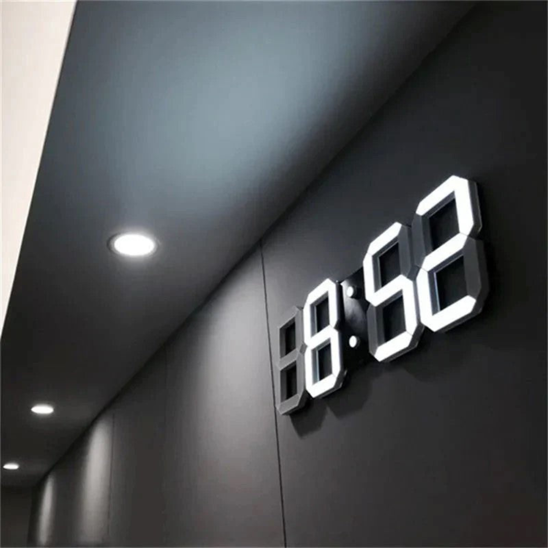 Decoris - Nyvox 3D LED Wall Clock For Modern Interiors Living Rooms