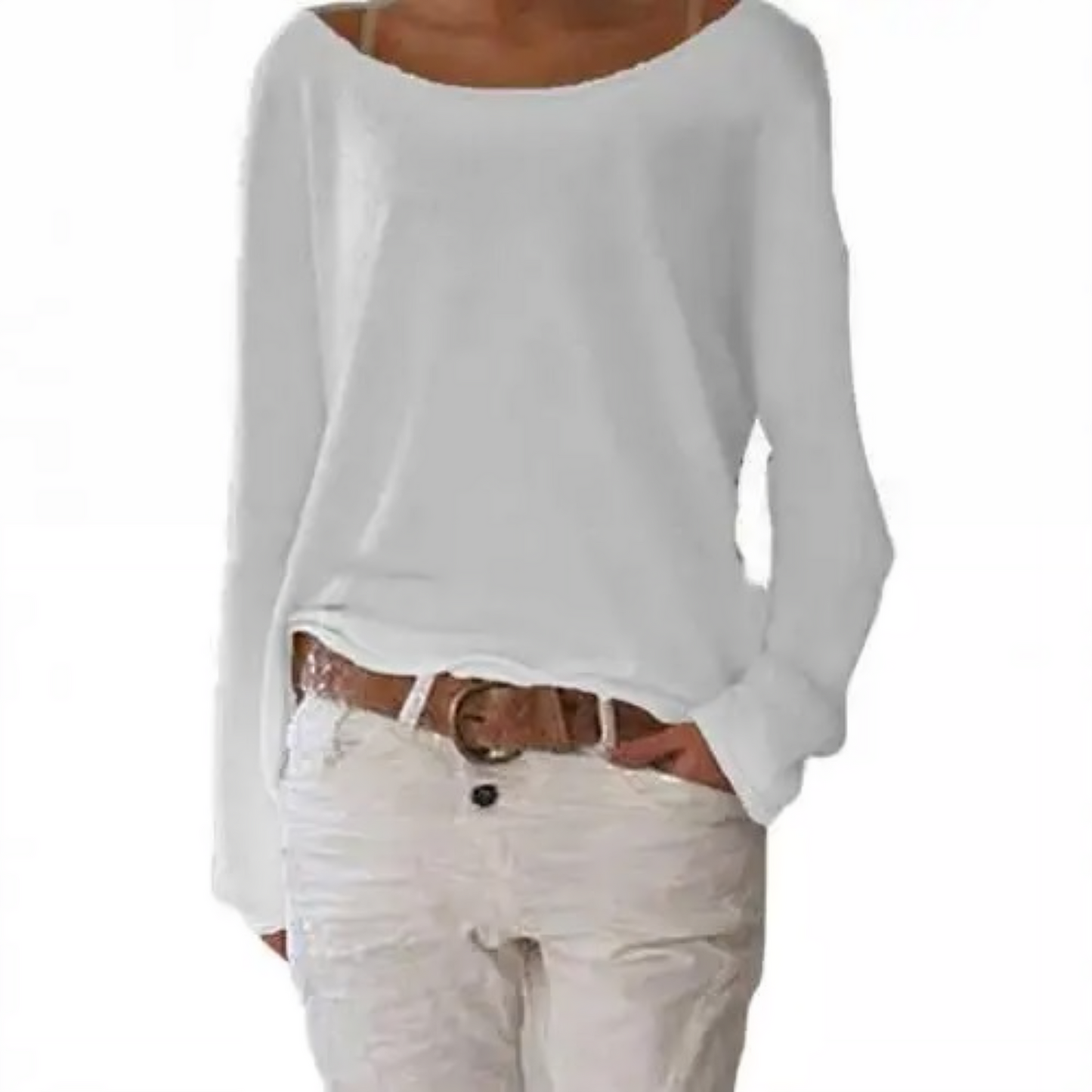 Tabby - simple long sleeve T shirt for casual women