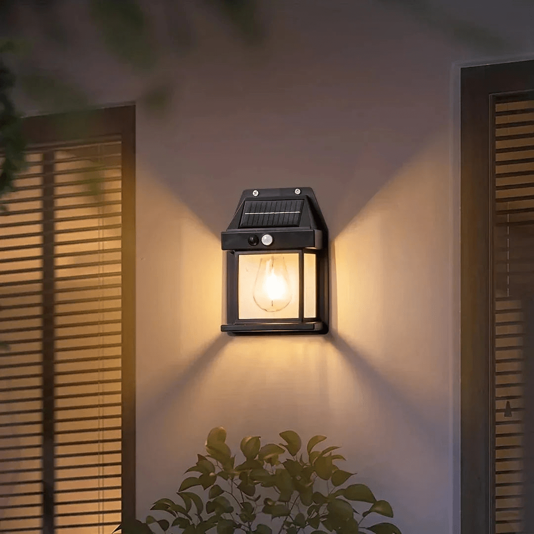 Brillence - Modern Solar Wall Lantern Waterproof With Motion Sensor