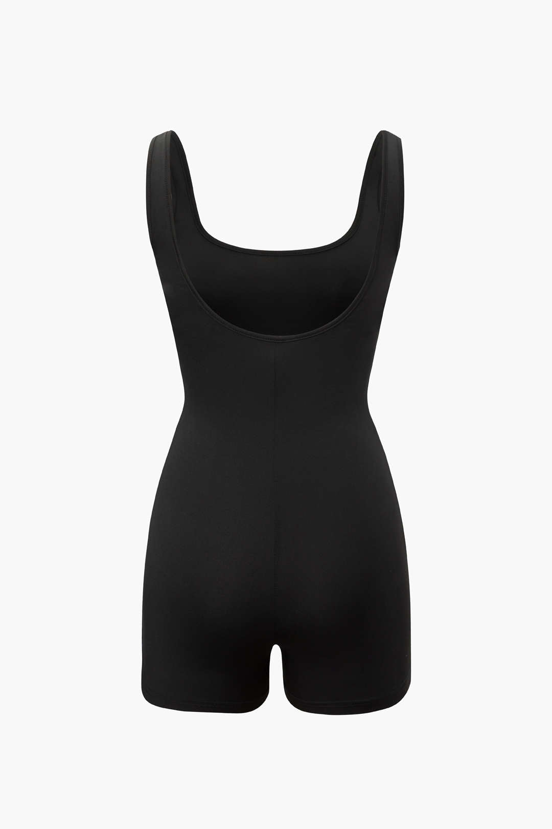 Olivette - Basic Solid Square Neck Romper for Effortless Style