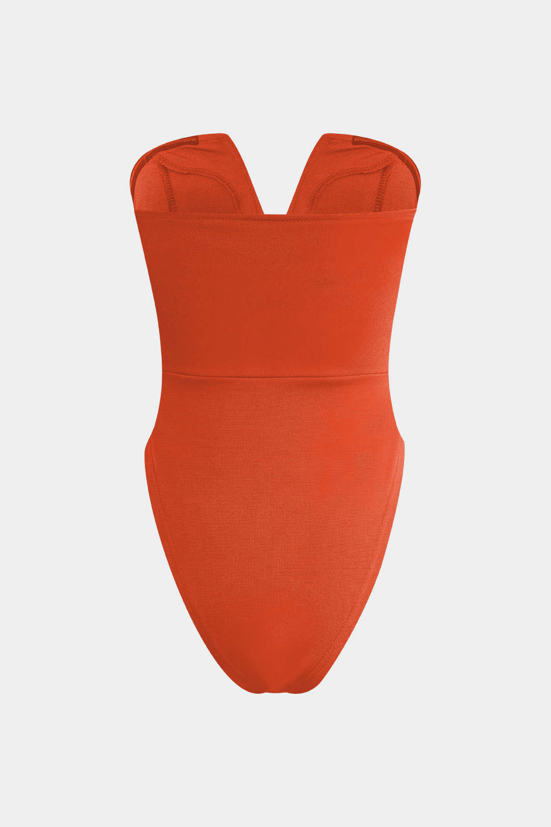 Abbie - Basic V-neck Strapless Bodysuit for Effortless Style