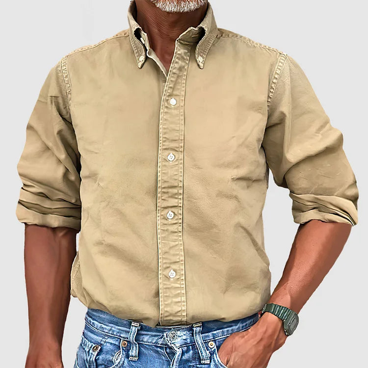 Marlon - Classic Long-Sleeved Shirt for Men in Various Colors