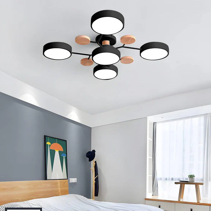 Ornava - Modern LED Flush Mount Ceiling Light Chandelier for Home