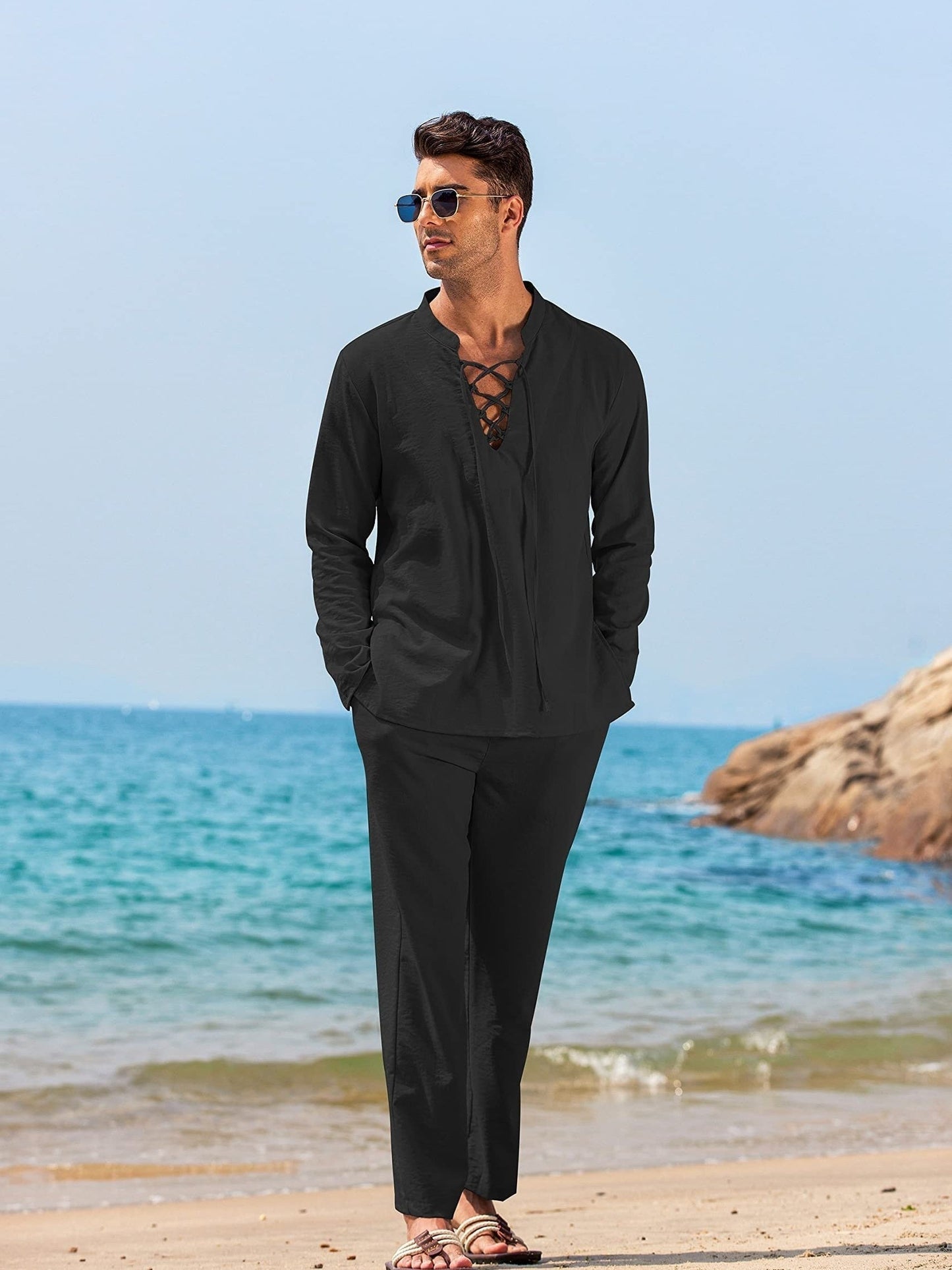 Maxwell - Lightweight White Linen Set for Stylish Summer Wear