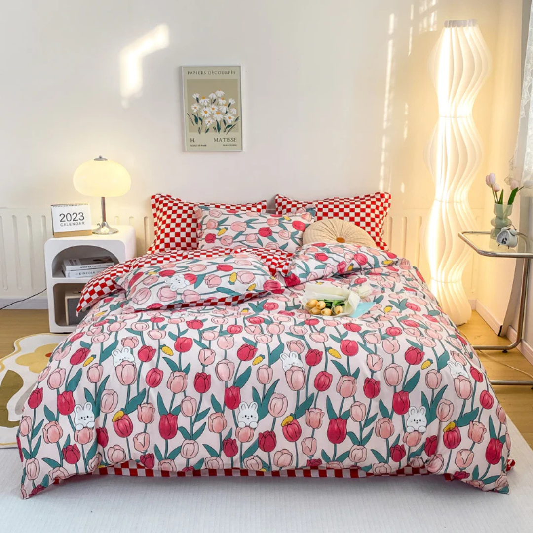 Ornesta - Tova Luxury Duvet Cover Set for Modern Bedrooms Breathable
