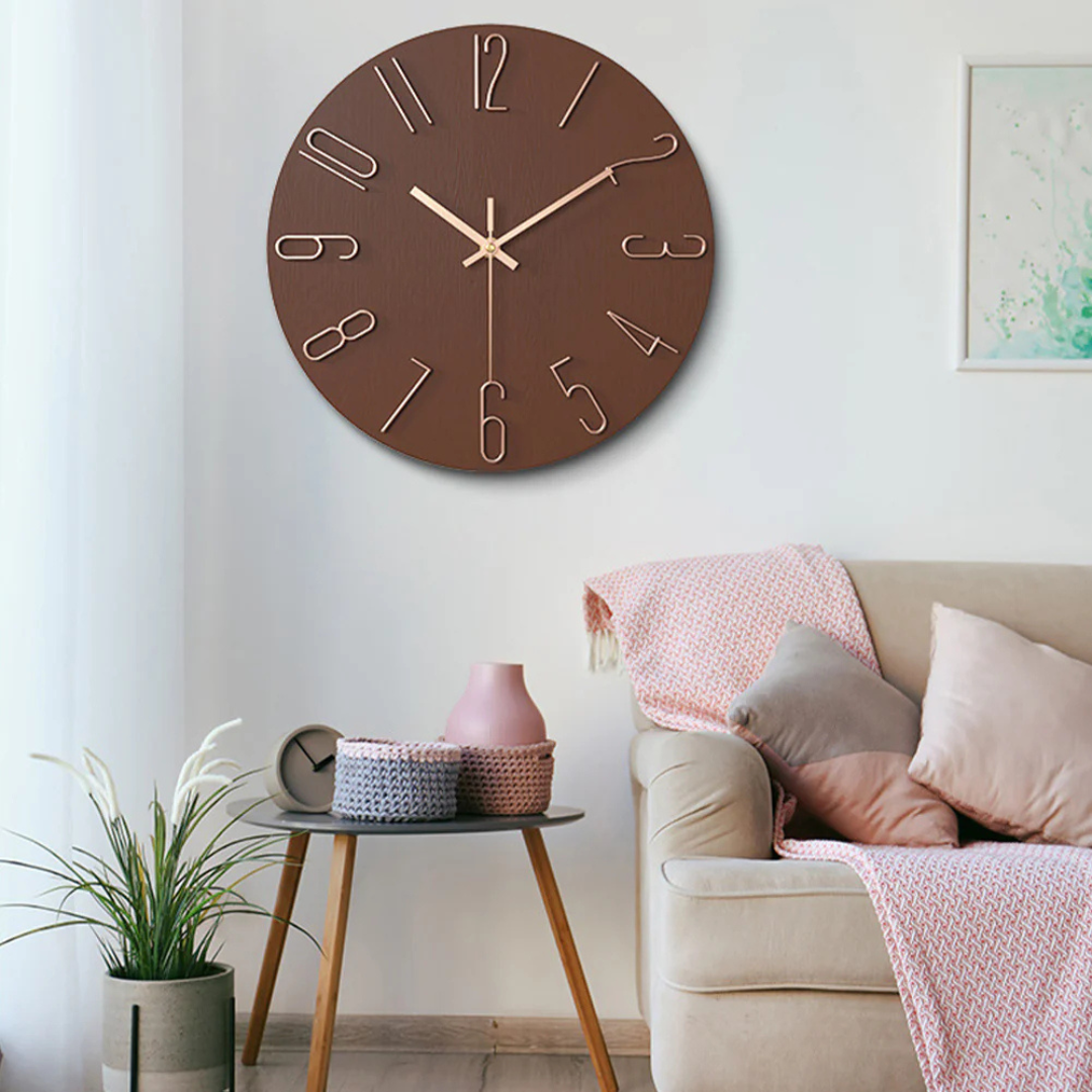 Faucetra - Modern Wall Clock For Living Room Minimalist Design