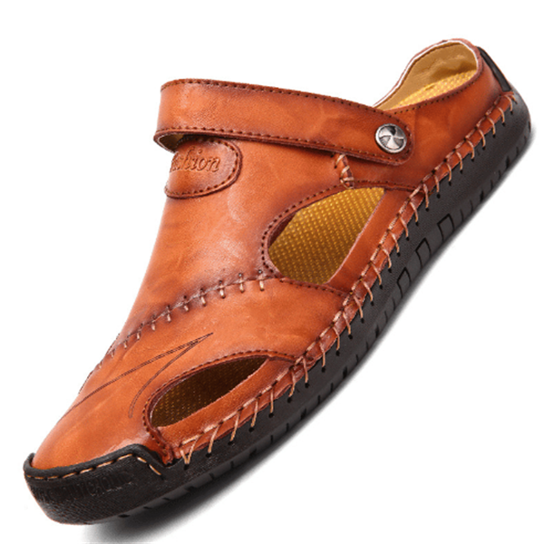 Imogen - Comfortable Orthopedic Leather Sandals with Adjustable Arch Support