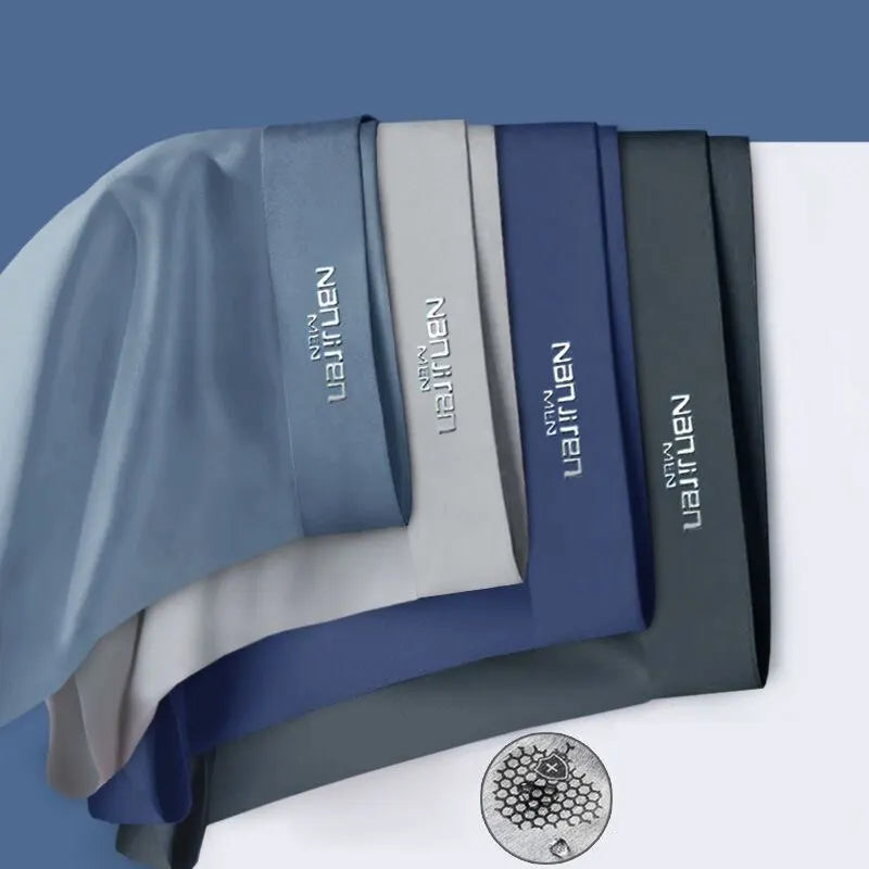 Xavier - FrostFlex Ice Silk Boxer Shorts Set For Men Four Pack