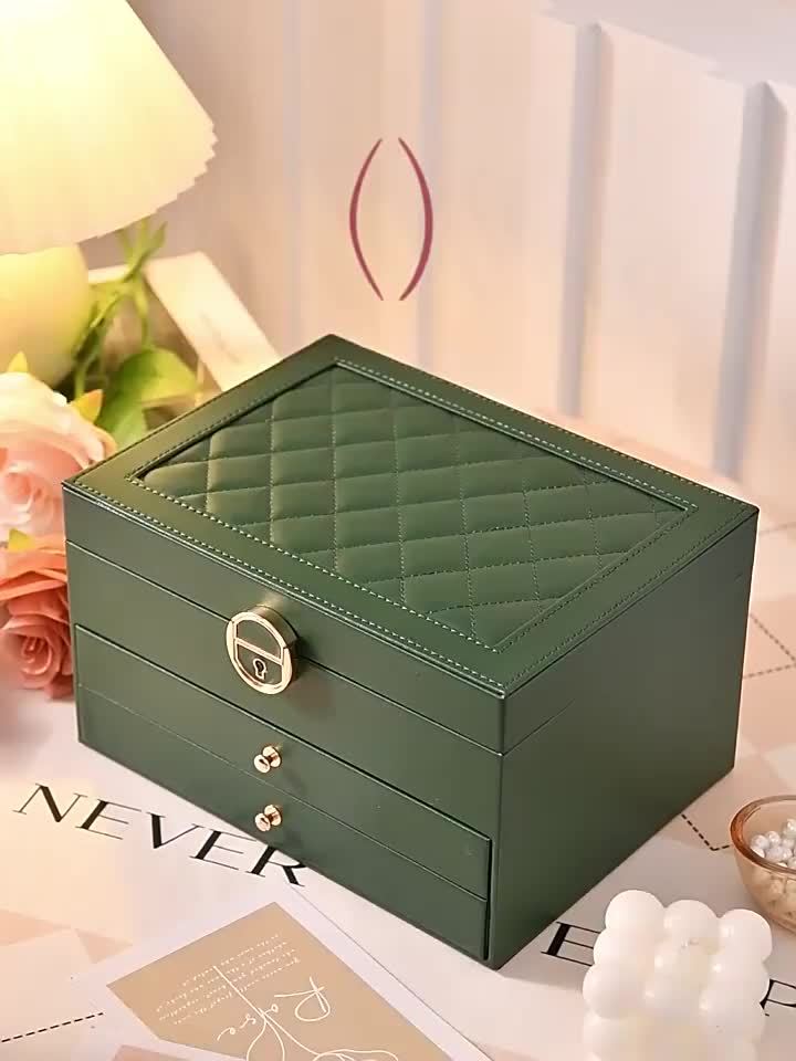 Veralux - Luxe Jewelry Organizer Box for Rings Necklaces and More