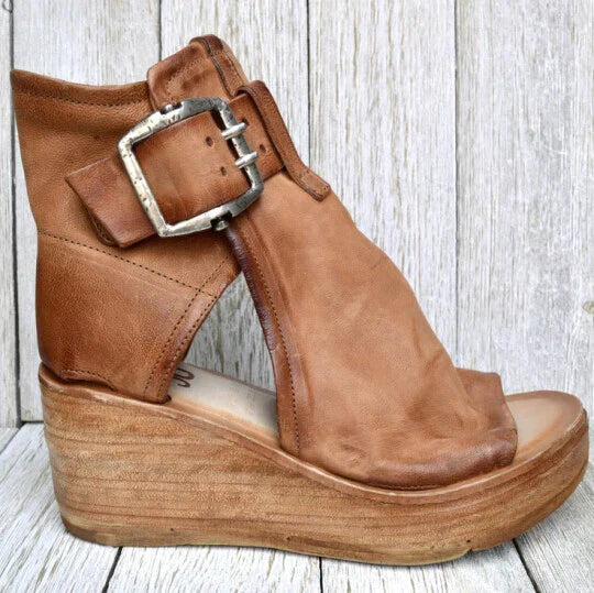 Lucina - Boho Wedge Heel Sandals for Women with Chic Style