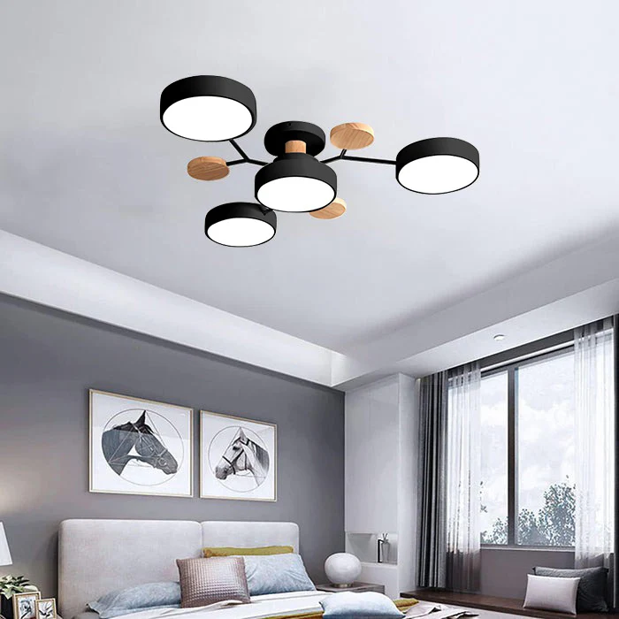 Ornava - Modern LED Flush Mount Ceiling Light Chandelier for Home