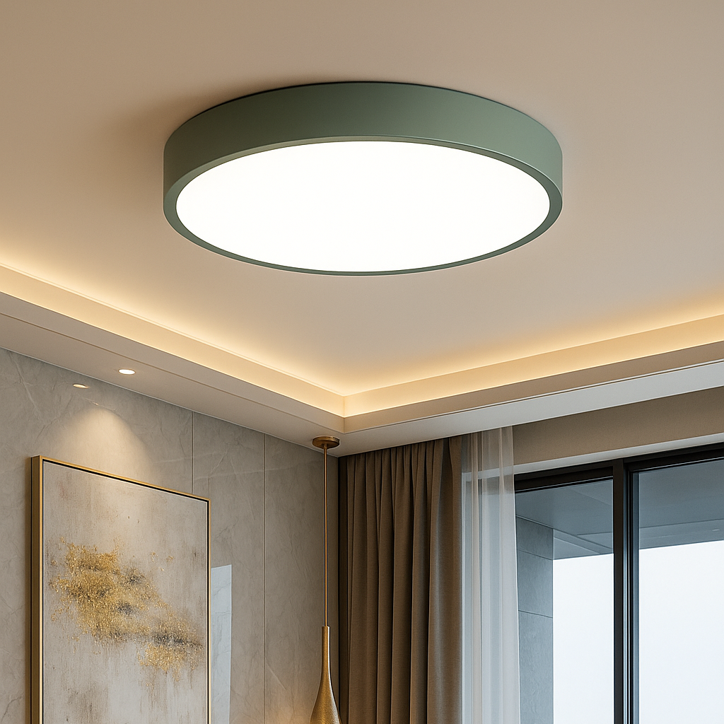 Novora - Luminara Led Ceiling Light Pink Gray Yellow Modern Kids