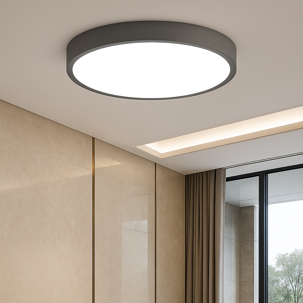 Novora - Luminara Led Ceiling Light Pink Gray Yellow Modern Kids