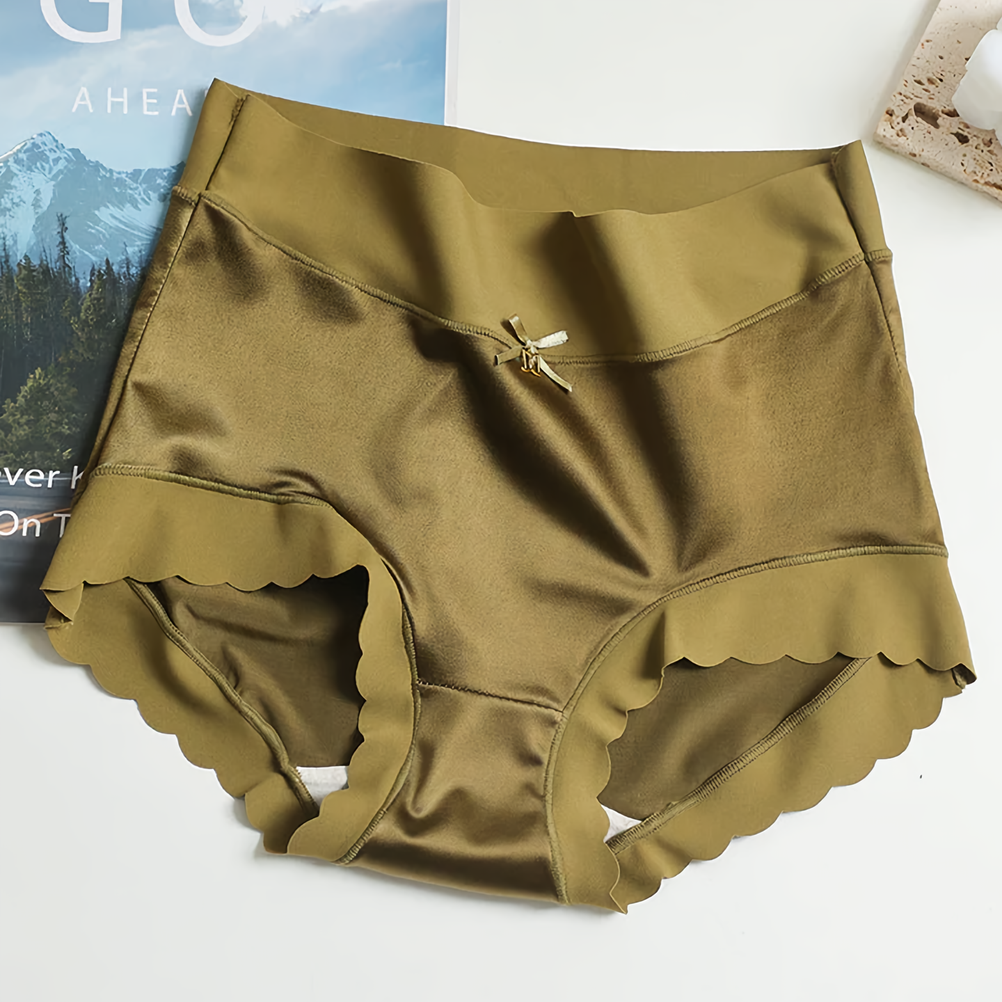 Melissa - Luxurious 5-Piece Seamless Silk Satin Underwear Set for Women